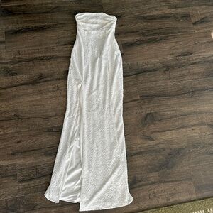 White Fox Maxi Dress White